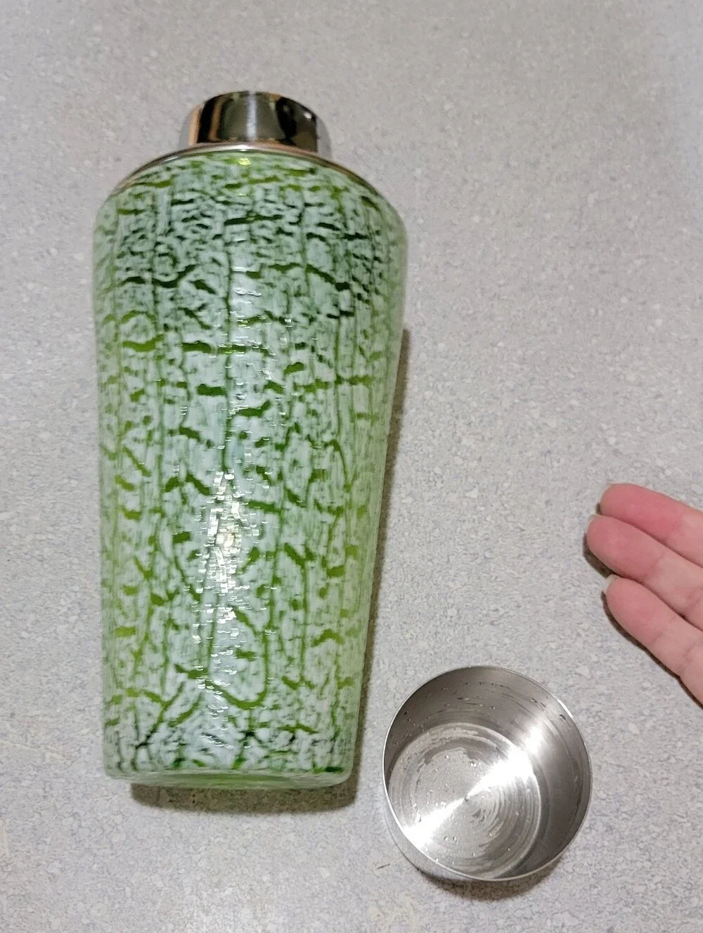 Vintage Glass Mcm Barware Shaker